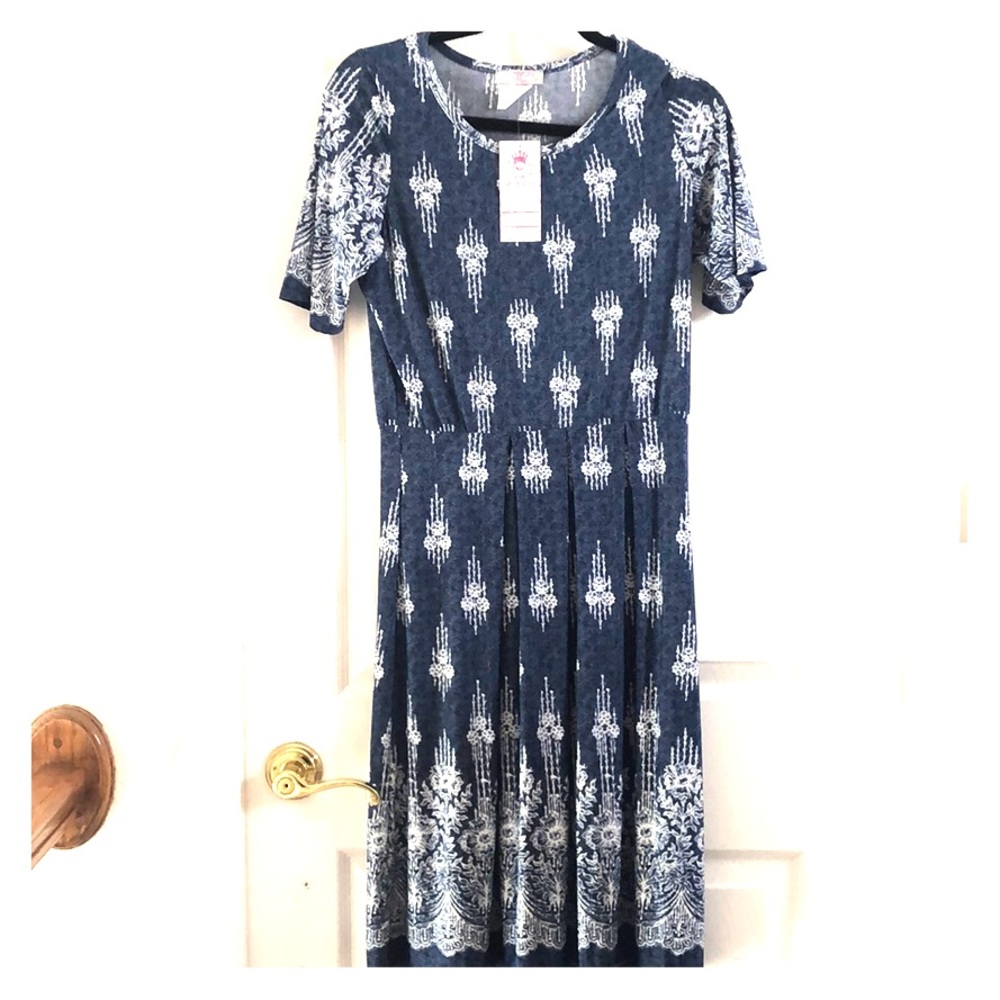 Blue & white dress NWT